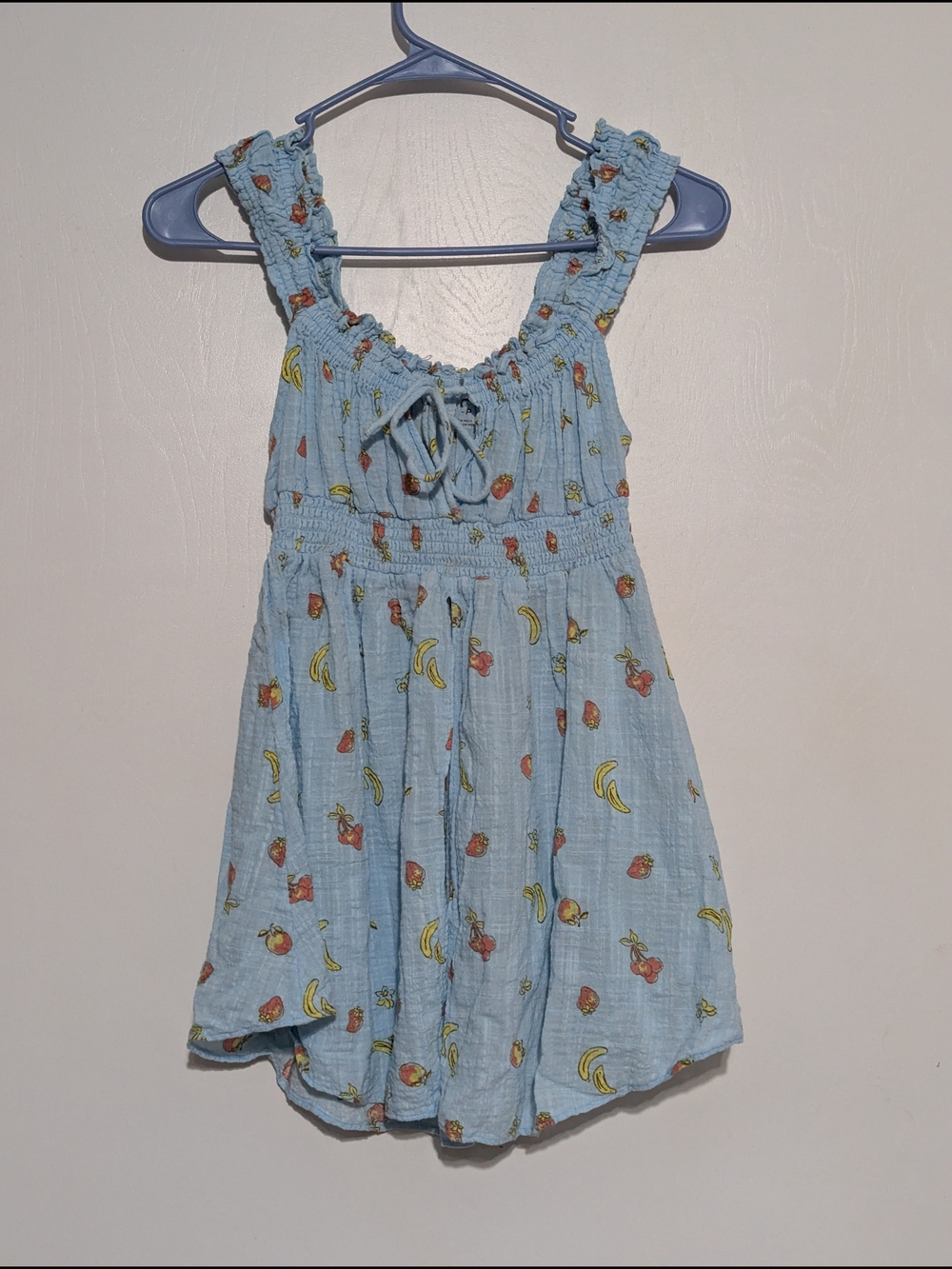 Urban Outfitters Light Blue Fruit Print Girls Coverup